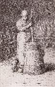 Jean Francois Millet Countrywoman painting